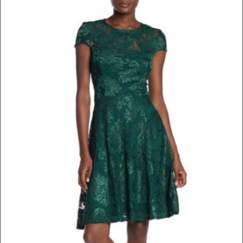 Super cute lace fit and flare dress